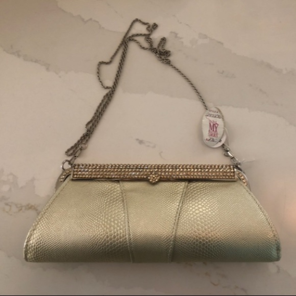 NWT Letty Paulette Swarovski Crystal handbag